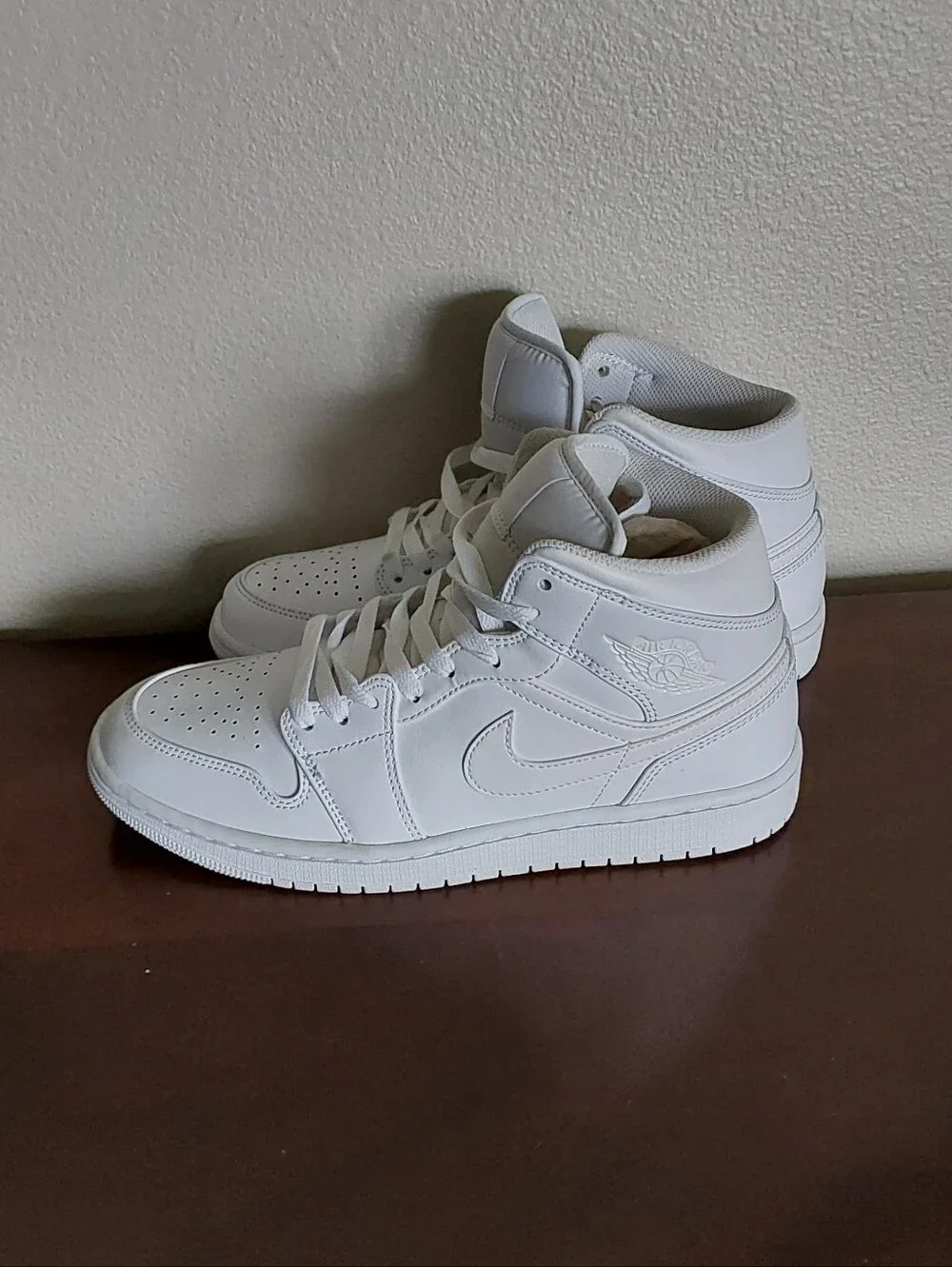 Nike Air Jordan Tripple White High Top Men's Sneakers -554724-136